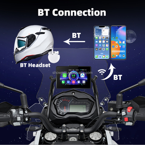 Écran d'affichage portable amovible de 5 pouces pour moto, sans fil, CarPlay, Android Auto, BT, DVR, navigation GPS pour moto, pour BMW - Product Image 3