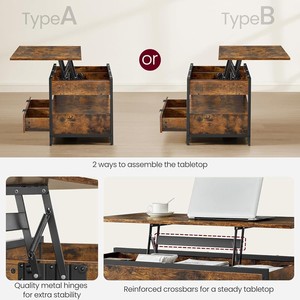 Cross-border multi-functional floor-standing coffee <b>table</b>, home indoor living room large capacity storage coffee <b>table</b>, simple - Product Image 4