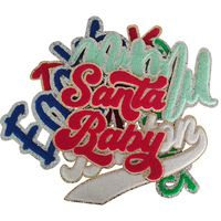 Gros 3D Brodé Chenille Badges Grand Fer-Sur Logo Patches Crochet Boucle Divers Types Appliques pour Vêtements Chapeaux 1-3 Jours