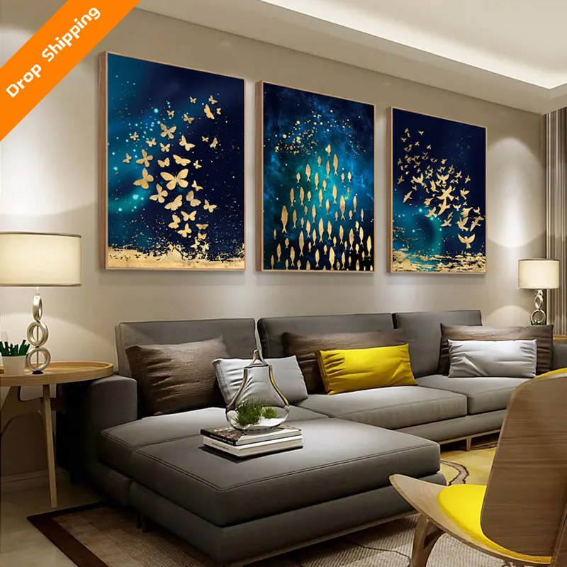Contemporary Oil Painting Artwork Living Room Landscape Seascape Diamond Drawing Animal Crystal Glass Paintings Wall Art