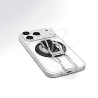 Support de téléphone magnétique en gros avec anneau, double bras, hauteur réglable, étanche, logo personnalisé, en alliage de zinc, support de bureau, direct usine