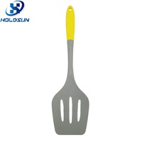 Spatule à fentes multifonctionnelle en silicone de qualité alimentaire, résistante à la chaleur, pour cuisine, compatible lave-vaisselle