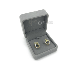 Colección de Cajas de Joyería de Terciopelo Directo de Fábrica con Logotipo Personalizado para Almacenamiento de Diamantes y Perlas para Joyeros con Pedidos al por Mayor - Product Image 4