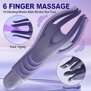<strong>Male</strong> <strong>Vibrating</strong> Sex Toy 10 <strong>Vibration</strong> Modes Triggers Erection Prolongs Stamina Silicone Automatic Massaging <strong>Male</strong> Sex Toy - Product Image 6