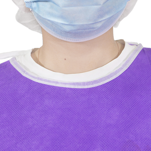 Robe d'isolement chirurgical jetable Hubei Haixin avec protection AAMI niveau 1-4, PP+PE SMMS pour une imperméabilité aux fluides supérieure - Product Image 5