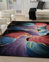 Tapis moderne fait main tufté à la main, tapis de luxe en laine sur mesure pour hôtel, villa, salon, décoration