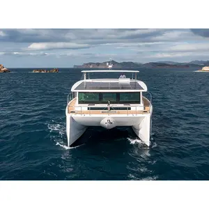 catamaran electric boat yacht luxury boat cabin cruiser aluminium catamaran fishing boat china factory customized