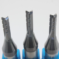 Pisau Slotting CNC 3 Flute 5x15 5x18 5x20 Baja Tungsten 5mm TCT Straight Router Bit 3 Flute End Mill untuk Pengerjaan Kayu