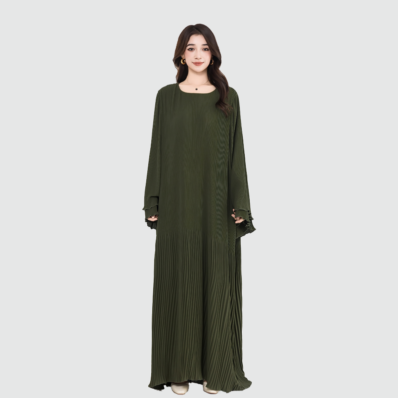 open lace back dress Buy Cotton Pleated Poem Dress