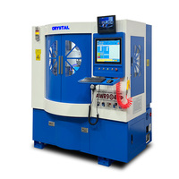 Cristal CNC machine programmation alliage roue réparation tour cnc jante diamant machine de découpe en stock