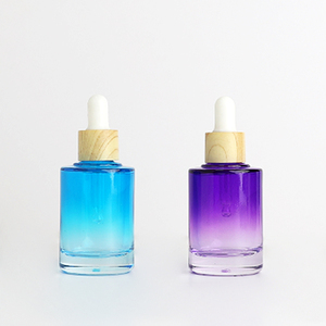 <span class=keywords><strong>30ml</strong></span> vòng tròn bằng gỗ Silicone Chai nhỏ giọt dày dưới xi lanh tinh chất thủy tinh tinh dầu chai bơm phun mỹ phẩm - Product Image 6