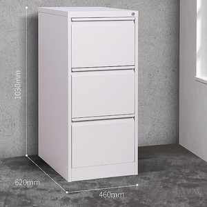 Gõ xuống cấu trúc văn phòng/đồ nội thất nhà 3 ngăn kéo thép dọc lưu trữ Tủ hồ sơ - Product Image 2