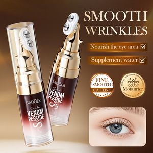 Crema Contorno <span class=keywords><strong>de</strong></span> Ojos Sadoer 25g con Cafeína y Péptidos <span class=keywords><strong>de</strong></span> Veneno <span class=keywords><strong>de</strong></span> Serpiente, Hidratante y Reafirmante, con Aplicador Roll-on Metálico, Marca Privada Personalizable - Product Image 1