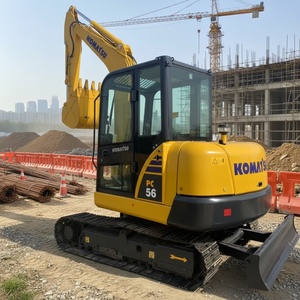 Mini-excavatrice d'occasion Komatsu PC56 de 5,6 tonnes, excavatrice d'occasion Komatsu PC56 d'origine, mini-excavatrice japonaise CE/EPA en stock - Product Image 1