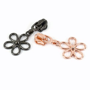 Meetee Zt028 5 # Nylon Dây Kéo May Mặc Phần Cứng May Phụ Kiện Sáng Tạo Mận Hoa Puller Thay Thế Quần Áo Dây Kéo Thanh Trượt - Product Image 5