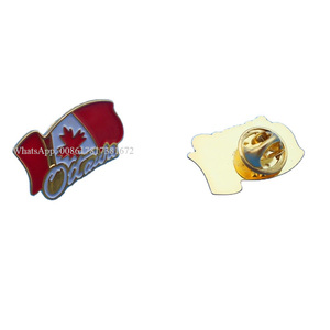 Giá Xuất Xưởng!! Canada Maple Leaf Shaped Vàng MEN Ve Áo <span class=keywords><strong>Pin</strong></span> Trâm Phù Hiệu Với Bướm Ly Hợp - Product Image 3