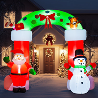 Arche gonflable de Noël personnalisée, arche gonflable d'Halloween avec éclairage LED pour la décoration d'événements en plein air