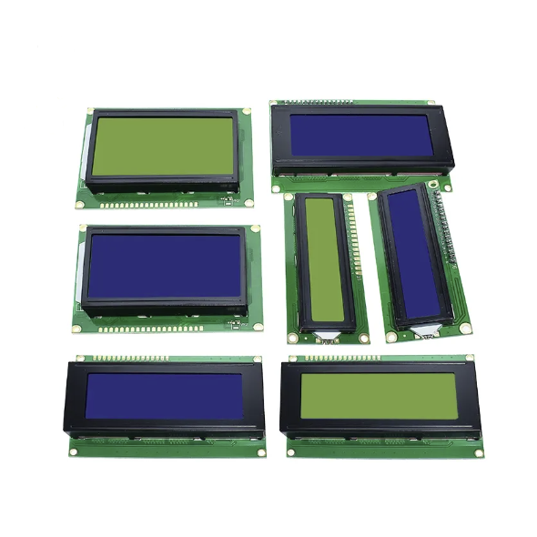 12864 2004 1602A LCD I2C 128x64 puntos gráfico Color verde retroiluminación Módulo de pantalla LCD para Raspberry Pi