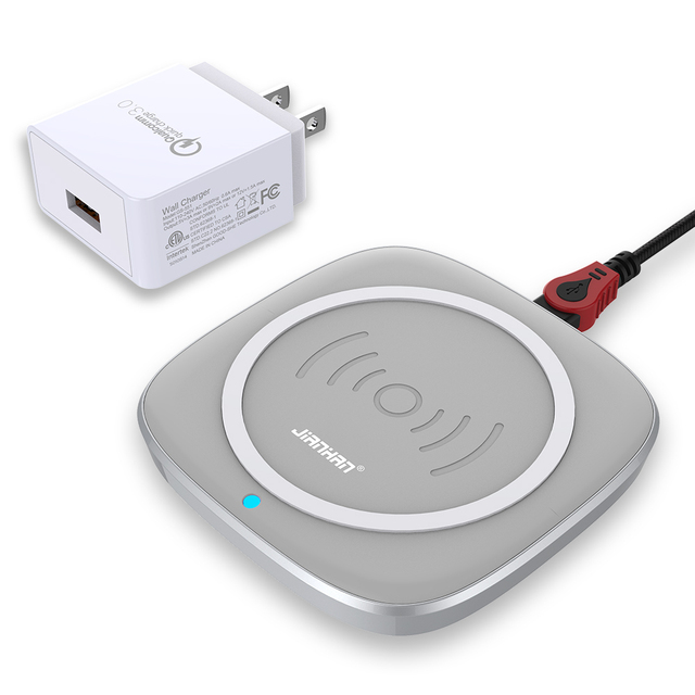 Jianhan 2024 Fashion Style Zinc Alloy 15W Portable Wireless Charger for Mobile