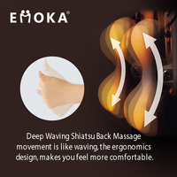 Coussin de massage électrique en gros avec fonction chauffante Shiatsu, roulement et pétrissage, contrôle de la vitesse, en PU/maille – Utilisation pour le cou et le dos