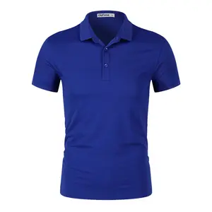 Yüksek kaliteli erkek karışımlı kumaş golf polo gömlek erkekler ve kadınlar düz t shirt