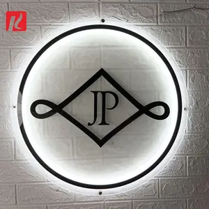 Kexian Tanda Logo Kustom Tanda Toko Led Toko Akrilik Papan Nama Lampu Dinding Logo Dekorasi Dinding Kantor dengan Logo Saya