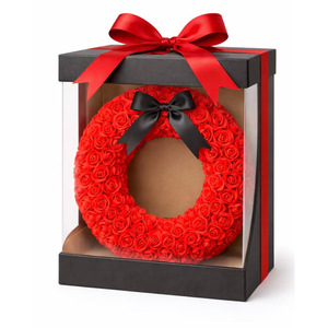 Flor de PE con forma de perro, regalo de Tanabata para amigas, flor de PE con animal abrazable, regalo decorativo, rosa - Product Image 6