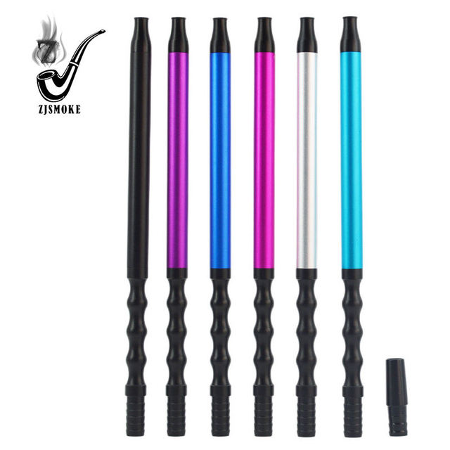 Arabian Hookah Smoking Accessories Customized Lacquer Finish Colorful Aluminum Alloy Shisha Mouth Tips Handle Hookahs Tube Pipes