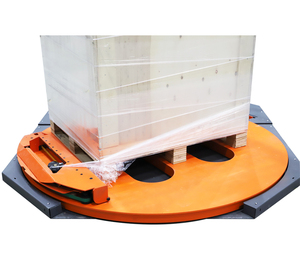 Machine d'emballage de palettes à plateau tournant de type M SMART WASP pour chariot élévateur avec taux de pré-étirement de 300% et certificat CE, coupe automatique du film - Product Image 4