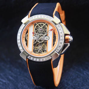 Reloj de Pulsera Mecánico Redondo de Acero Inoxidable con Movimiento Automático Integrado Tourbillon, Estilo Ejecutivo para la Vida Diaria y Deportiva - Product Image 2