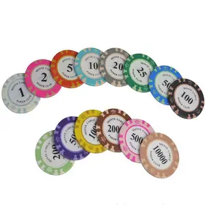 Игровая игра казино развлечения покер чип профессиональный Премиум керамический покер фишки