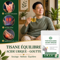 Thé naturel en sachets pour l'équilibre de la goutte et de l'acide urique, pour le confort des articulations et l'équilibre métabolique, vente en gros directe usine