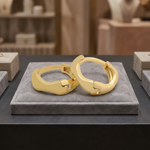 Wholesale 14K 18K 24K Gold <b>Filled</b> Custom Hoop Earrings Fashion Hoop Earrings Gold Plated Classic Style Hoop Earrings for Women - Product Image 6