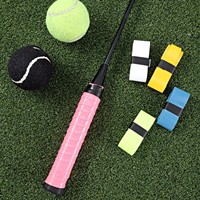Sangle de raquette de tennis professionnelle antidérapante et anti-transpiration en PU pour l'entraînement au badminton et au squash