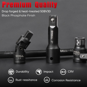 18-Piece Drive Tool Accessory <strong>Socket</strong> <strong>Set</strong> Includes <strong>Socket</strong> Extension Bar <strong>1</strong>/4&quot; 3/8&quot; <strong>1</strong>/<strong>2</strong>&quot; Drive <strong>Impact</strong> Extension <strong>Set</strong> - Product Image 4