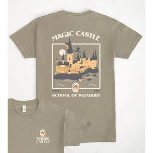 Camiseta Magic Castle, diseño gris de la Escuela de Magia, unisex, talla para adultos - Product Image 1