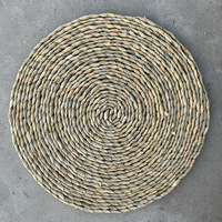 Coussin Tatami Naturel Tressé à la Main Rembourré en Mousse à Mémoire de Forme Rafraîchissant Écologique Respirant pour Sol Intérieur Style Vintage