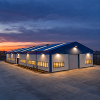 Entrepôt en structure métallique le plus vendu, entrepôt moto étanche, bâtiment commercial sur mesure
