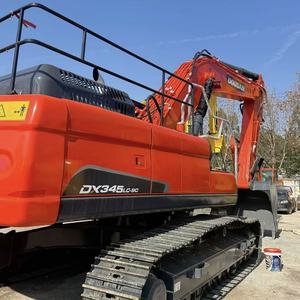 Excavatrice sur chenilles hydraulique d'occasion Doosan DX345LC-9C 34 tonnes, d'origine coréenne, pour travaux de construction - Product Image 4