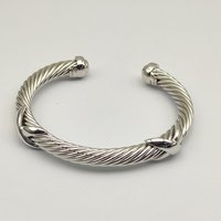Pulsera X Plateada de Alta Calidad DY, Pulsera Clásica XX Dorada Unisex de Lujo, Joyería al por Mayor
