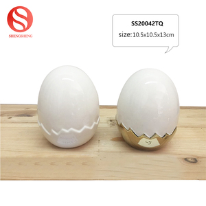 New design ceramic rabbit white desk's Home Decoration embrace the golden egg - Product Image 6