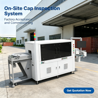 Système avancé d'inspection visuelle des bouchons de bouteilles avec éclairage LED, inspection visuelle automatique des produits défectueux
