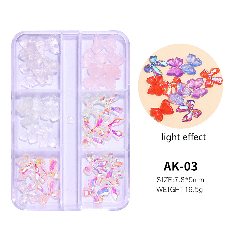 thumbnail image 1 of 2 cajas Nail Art 3D Butterfly Resin Nail Art Decoration, 1 of 4