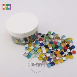 Hỗn hợp đầy màu sắc vi vuông tinh thể thủy tinh Gạch <span class=keywords><strong>Mosaic</strong></span> cho hàng thủ công số lượng lớn - Product Image 5