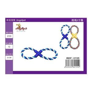 Corda di cotone a forma di otto per addestramento animali domestici - Product Image 3