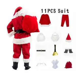 11 buah kostum Santa Claus Xmas dewasa TV & Film terinspirasi pakaian natal untuk pesta Cosplay x-mass