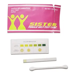 女性健康家庭使用阴道酸碱度测试条私人标签女性阴道健康酸碱度测试条Bv阴道酸碱度测试条