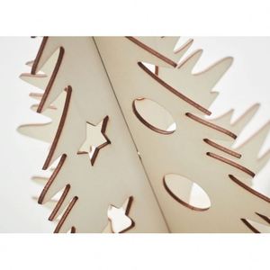 Décoration de Noël créative promotionnelle en bois en forme d'arbre, à faire soi-même, à dessiner, faite à la main par les enfants, fournitures pour fête de Noël - Product Image 5