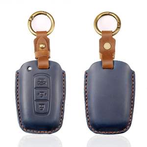 เหมาะสำหรับเคสกุญแจรถยนต์ Dongfeng Kia รุ่น Jiahua, Sportage, K3, Sorento, Yipao, Langdong  หนังแท้ ป้องกันกุญแจรถยนต์แบบเต็มรูปแบบ - Product Image 5