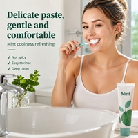 Dentifrice blanchissant saveur menthe fraîche, soin naturel, haleine fraîche, élimination des taches buccales, soin des gencives, 100g